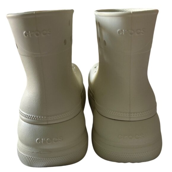 Crocs Crush Rain Boots Bone Size 7 Women/5 Men - Picture 9 of 11
